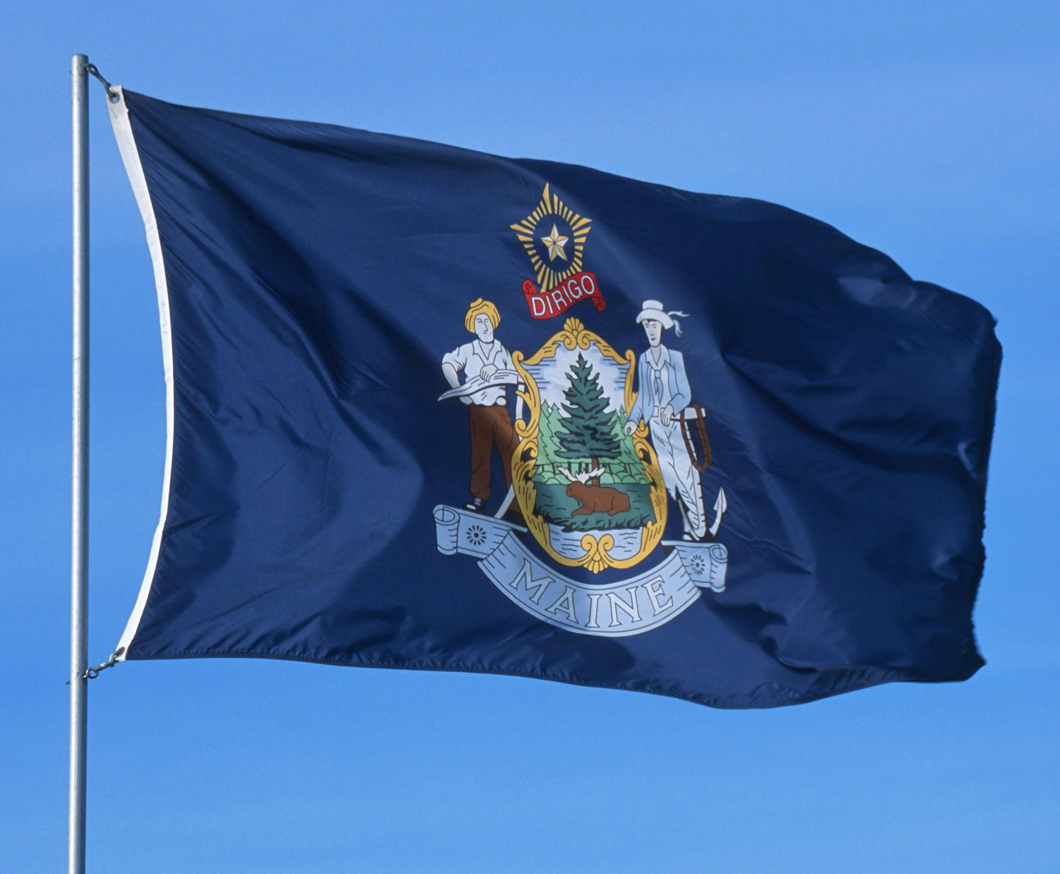 Maine State Flag Made in USA – Official & Historic Pine Tree Designs - Image 3