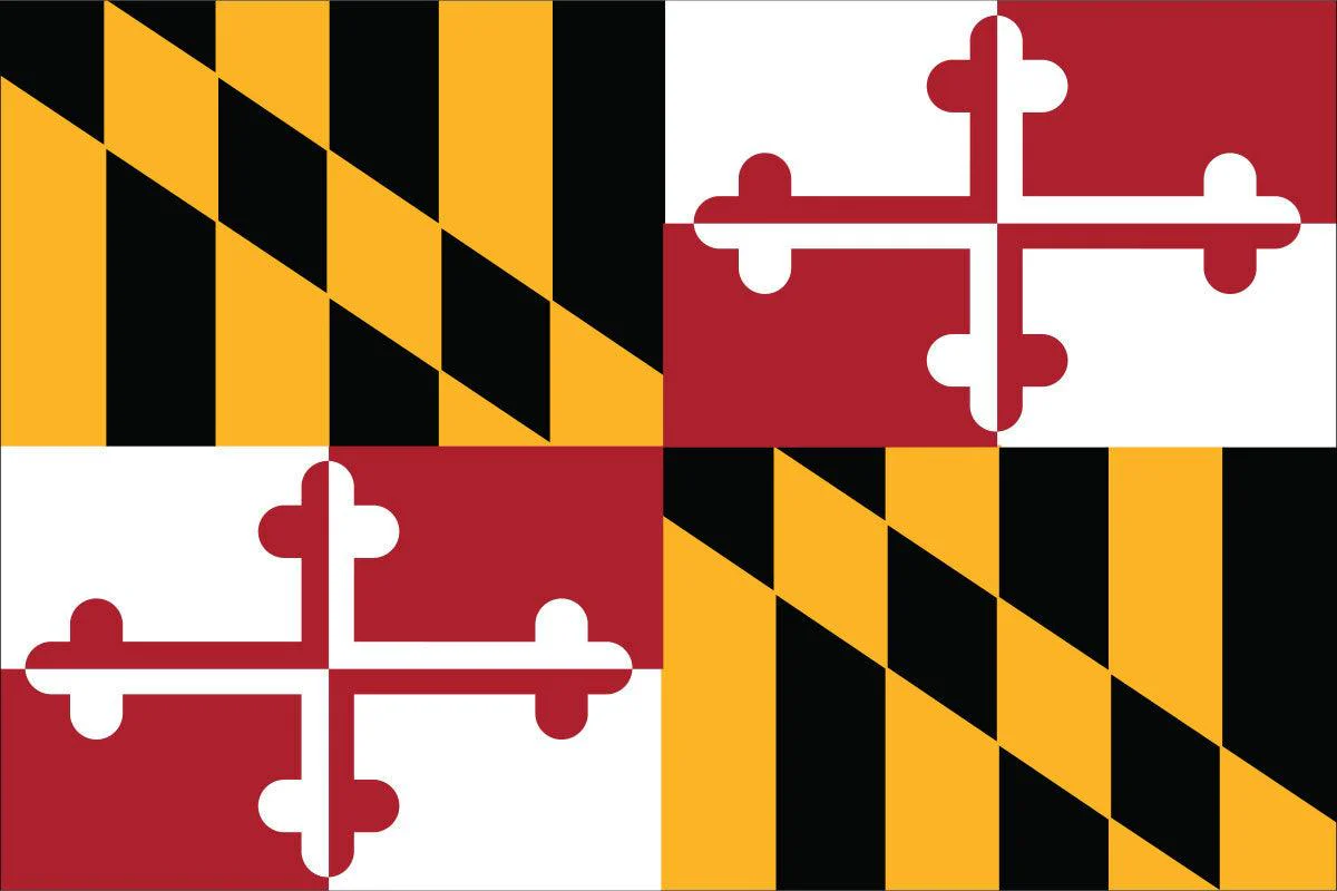 Maryland State Flag Made in USA – Heavy Duty Nylon - Image 2