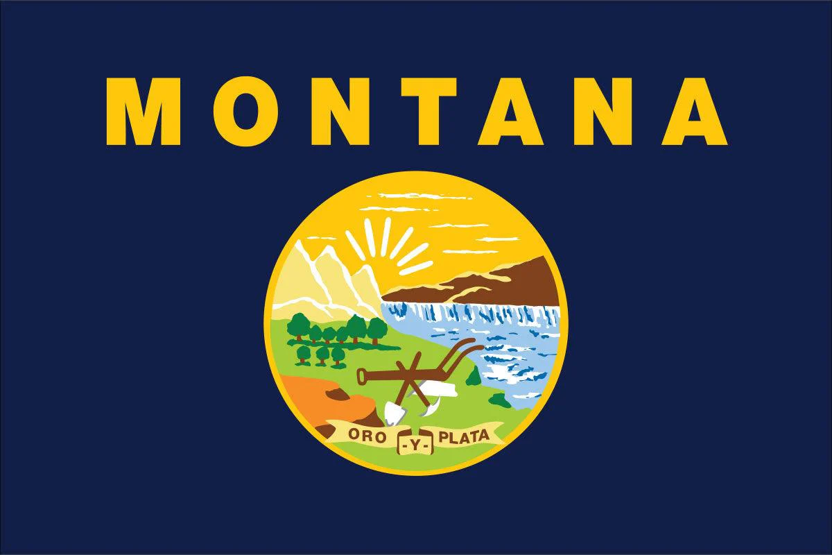 Montana State Flag Made in USA – Heavy Duty Nylon - Image 2