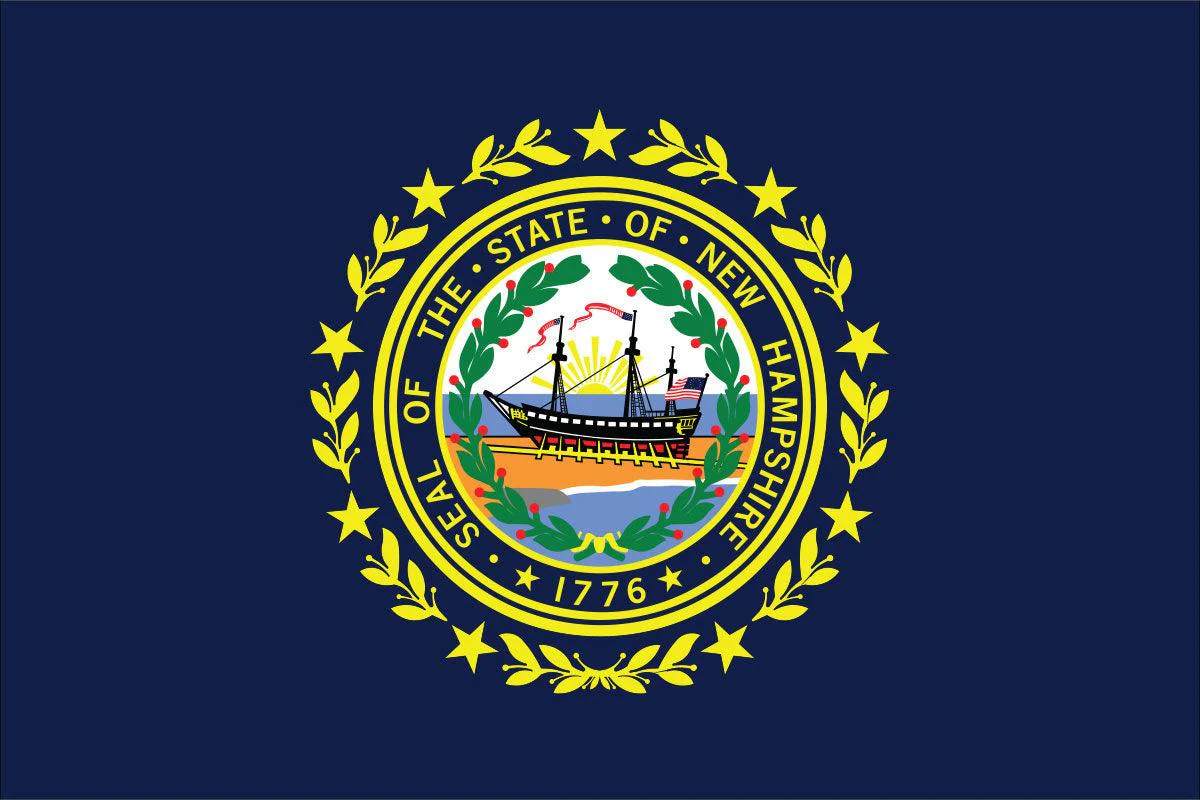 New Hampshire State Flag Made in USA – Heavy Duty Nylon - Image 2
