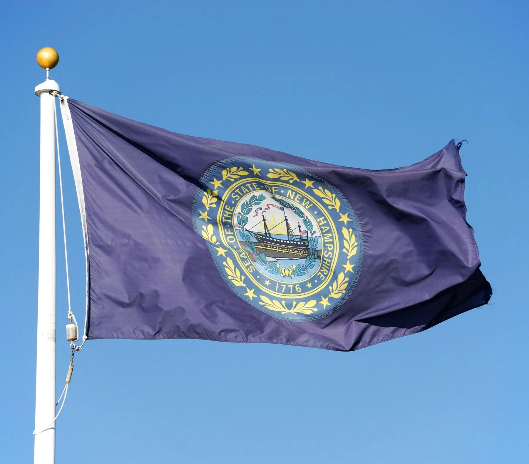 New Hampshire State Flag Made in USA – Heavy Duty Nylon - Image 3