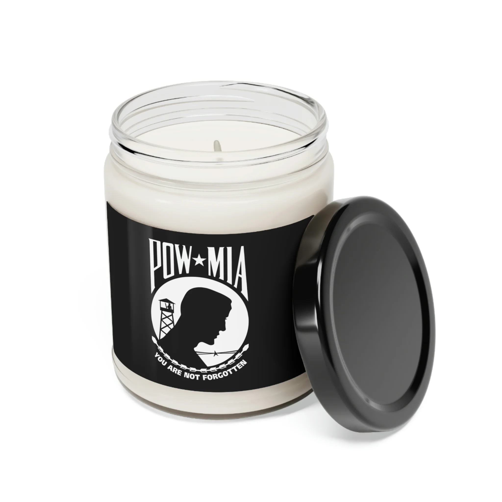 POW-MIA Flag Scented Soy Candle, 9oz - Image 7