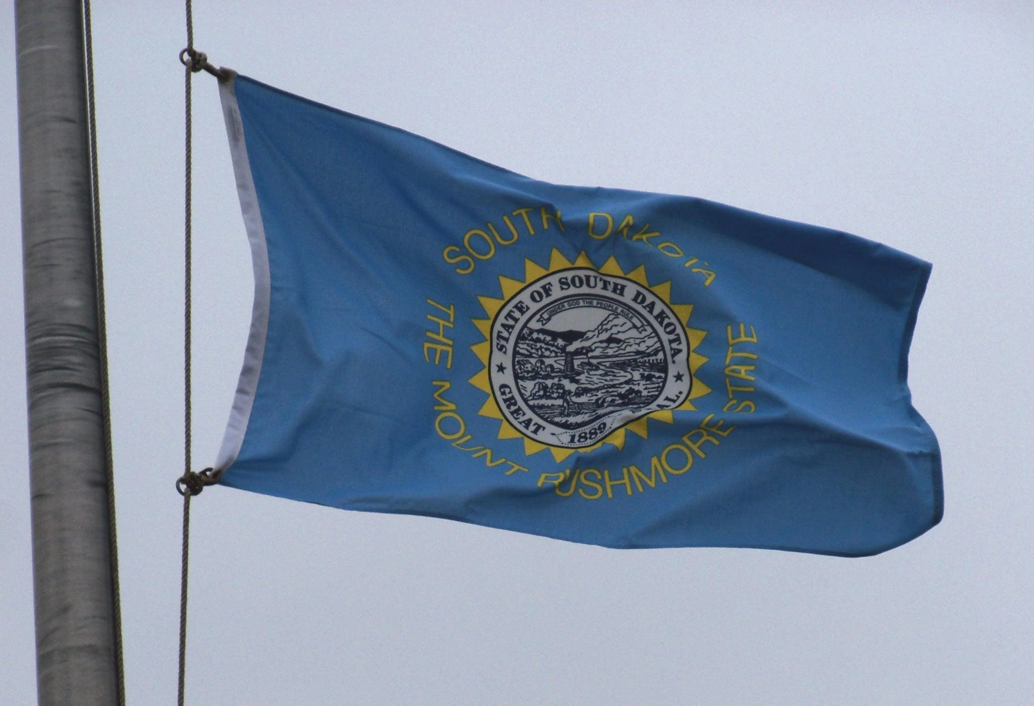 South Dakota State Flag Made in USA – Heavy Duty Nylon - Image 3
