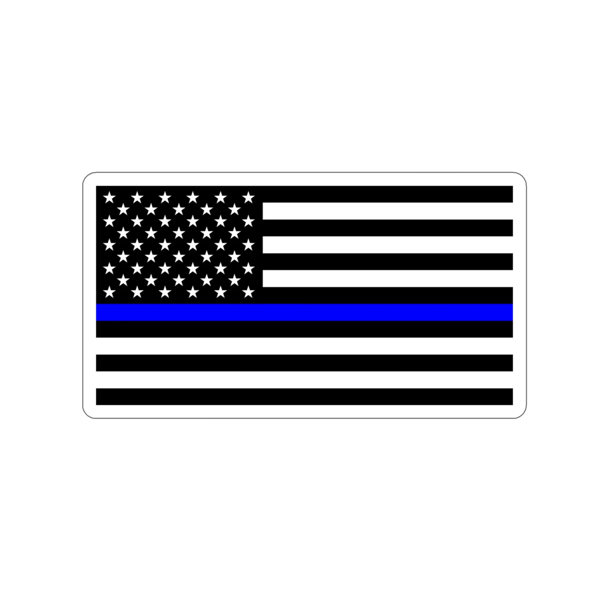 Thin Blue Line Flag Decal (indoor and outdoor use) - Image 12