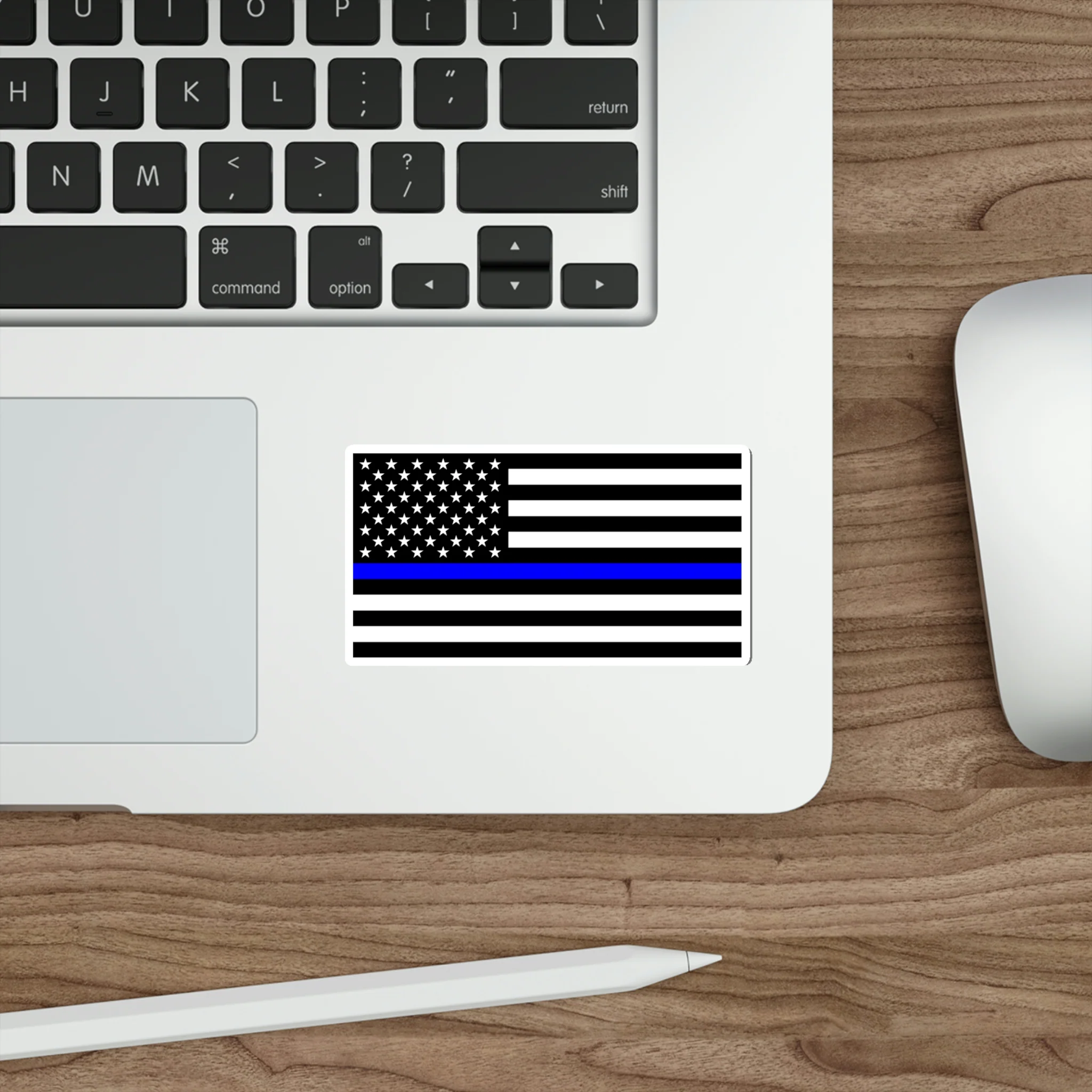 Thin Blue Line Flag Decal (indoor and outdoor use) - Image 13
