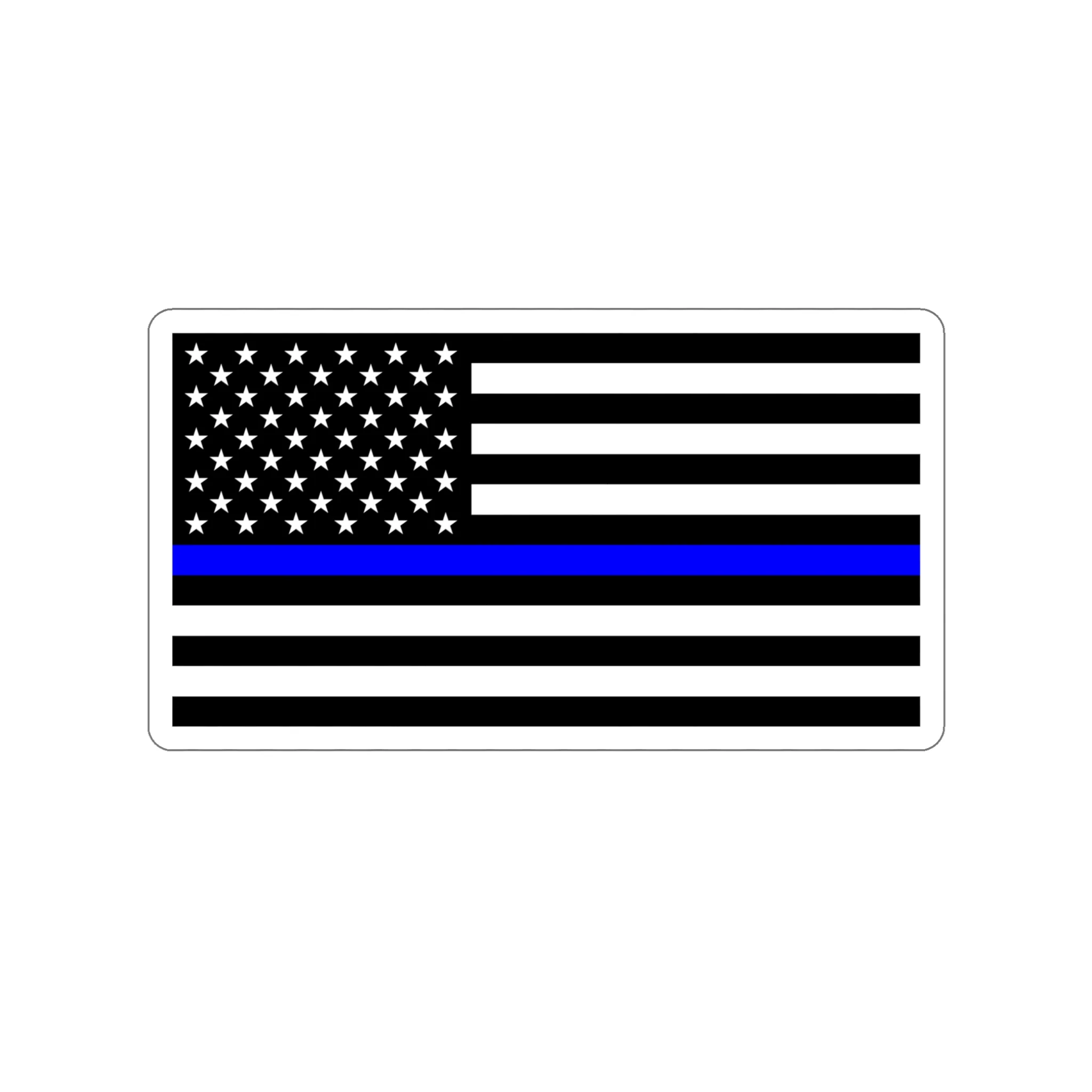 Thin Blue Line Flag Decal (indoor and outdoor use) - Image 16
