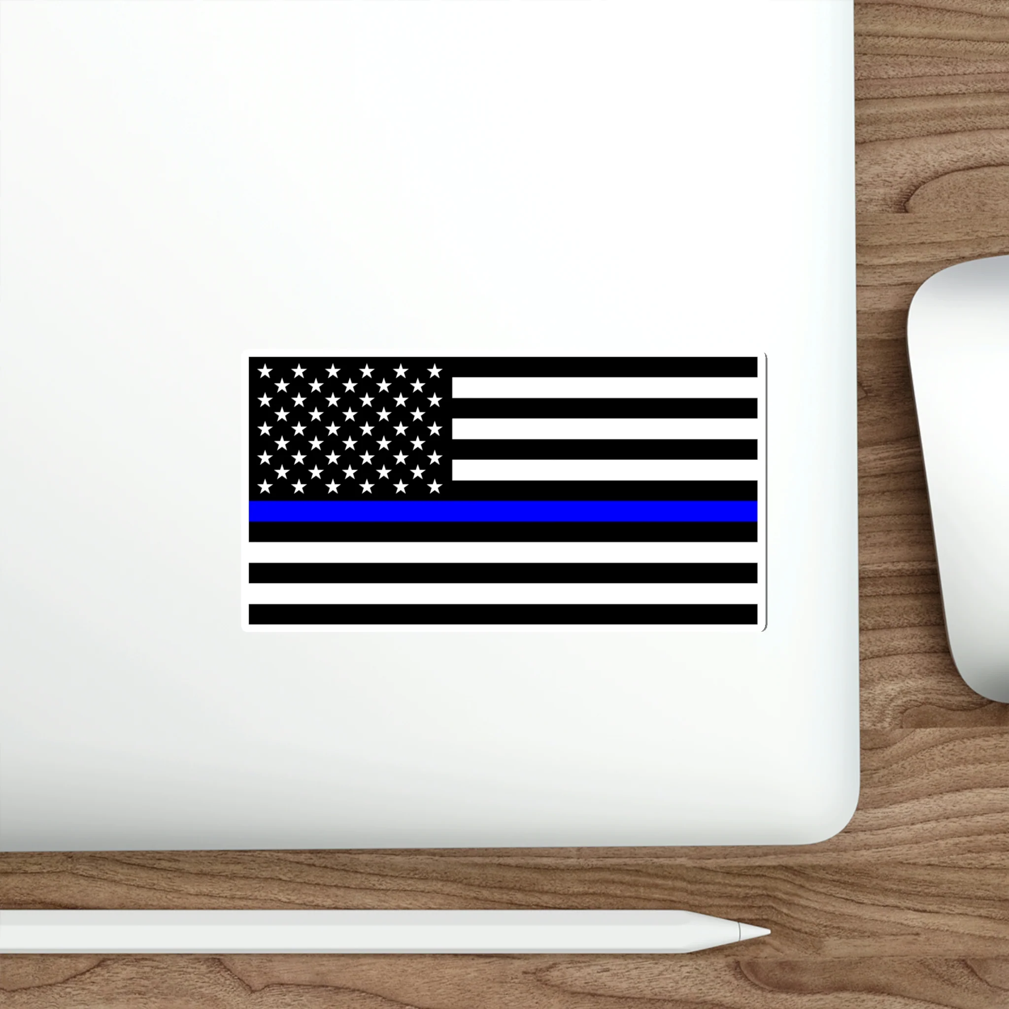 Thin Blue Line Flag Decal (indoor and outdoor use) - Image 17