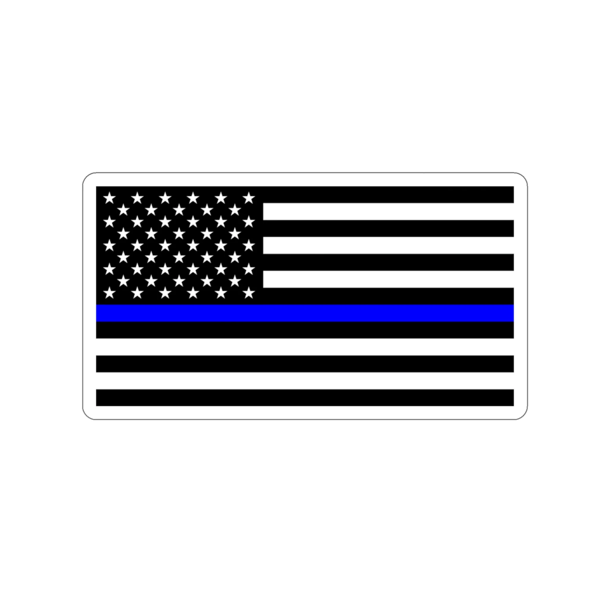 Thin Blue Line Flag Decal (indoor and outdoor use) - Image 8