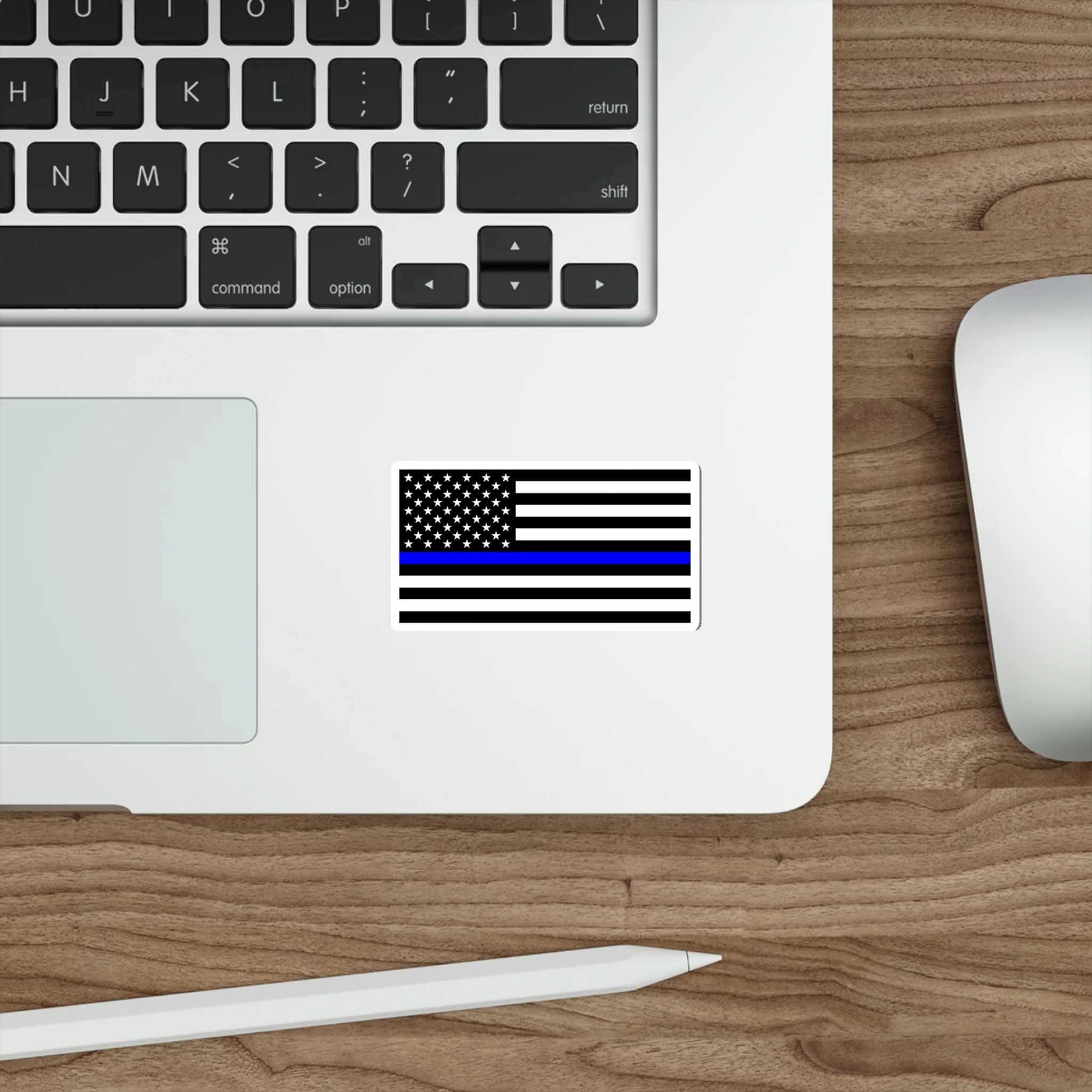 Thin Blue Line Flag Decal (indoor and outdoor use) - Image 9