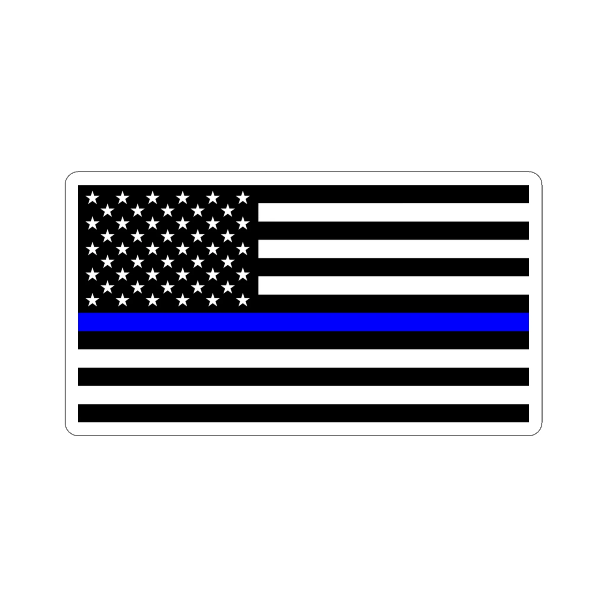 Thin Blue Line Flag Sticker - Image 15