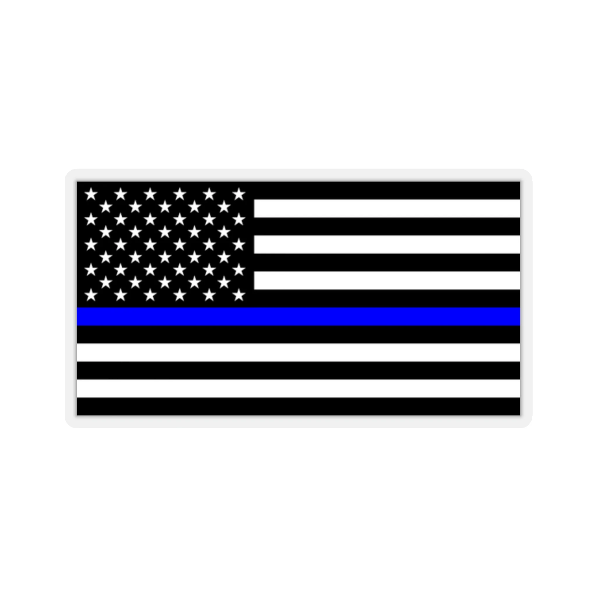 Thin Blue Line Flag Sticker - Image 5