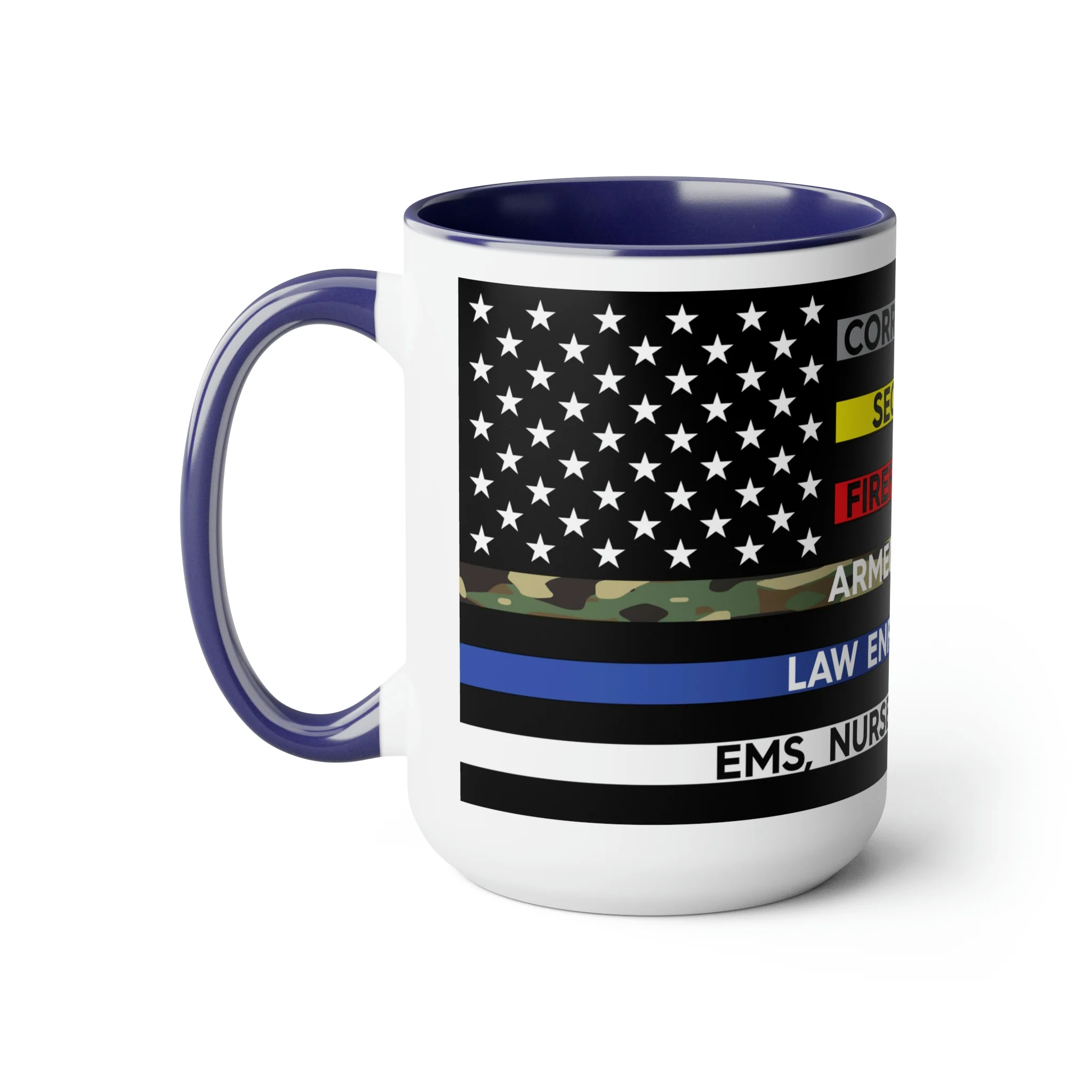 Thin Line USA Flag™ Coffee Mugs, 15oz - Image 11