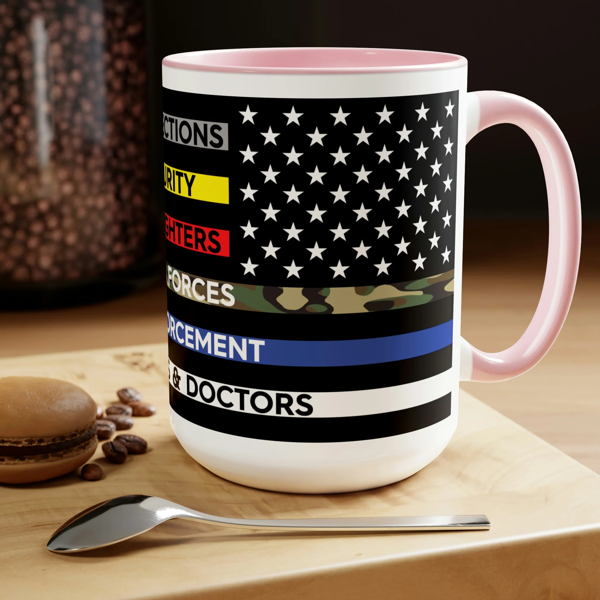 Thin Line USA Flag™ Coffee Mugs, 15oz - Image 19