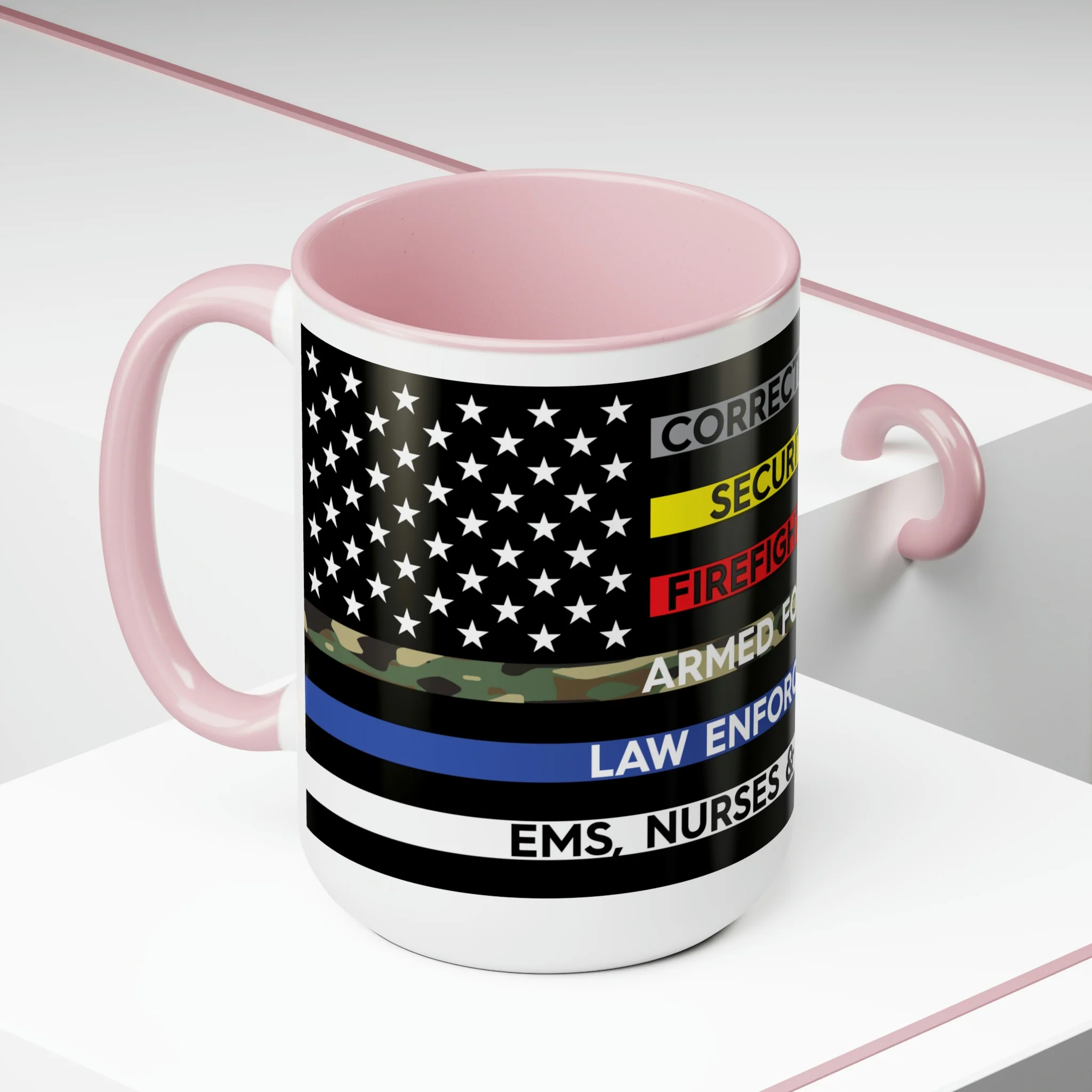 Thin Line USA Flag™ Coffee Mugs, 15oz - Image 20