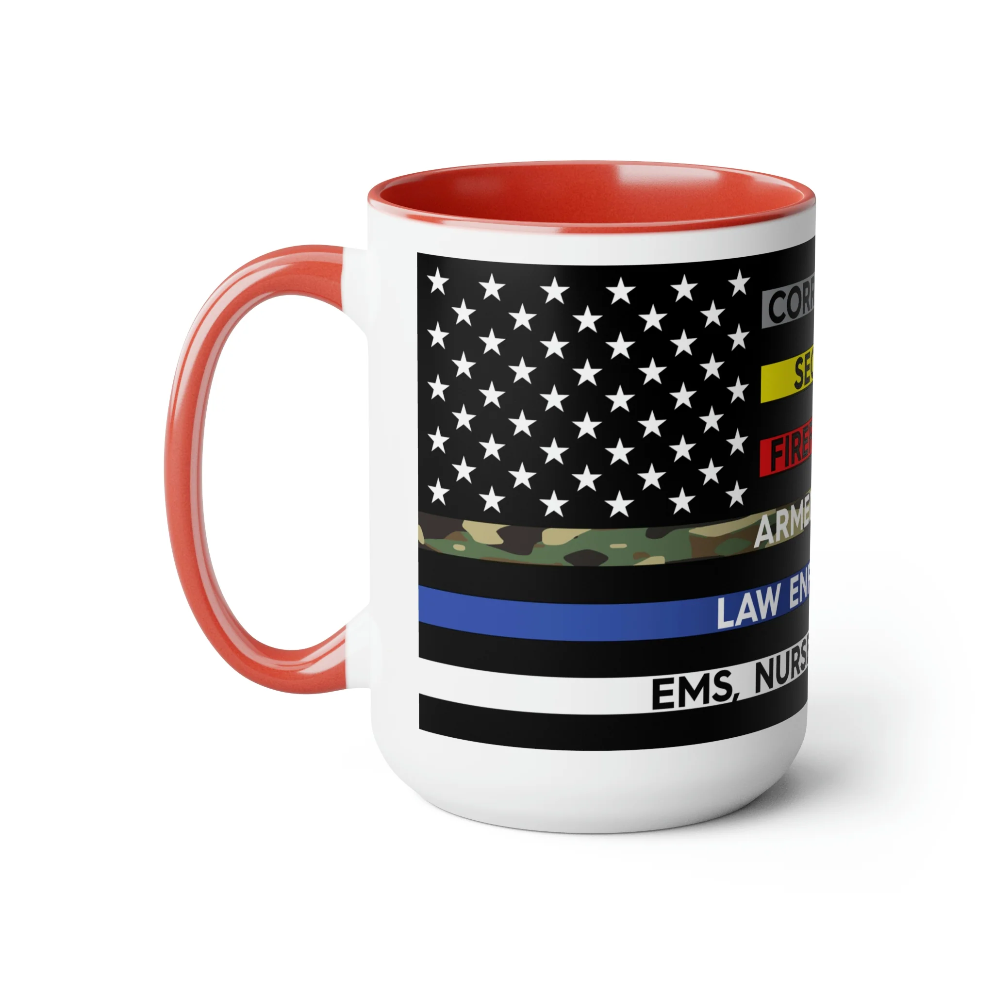Thin Line USA Flag™ Coffee Mugs, 15oz - Image 21