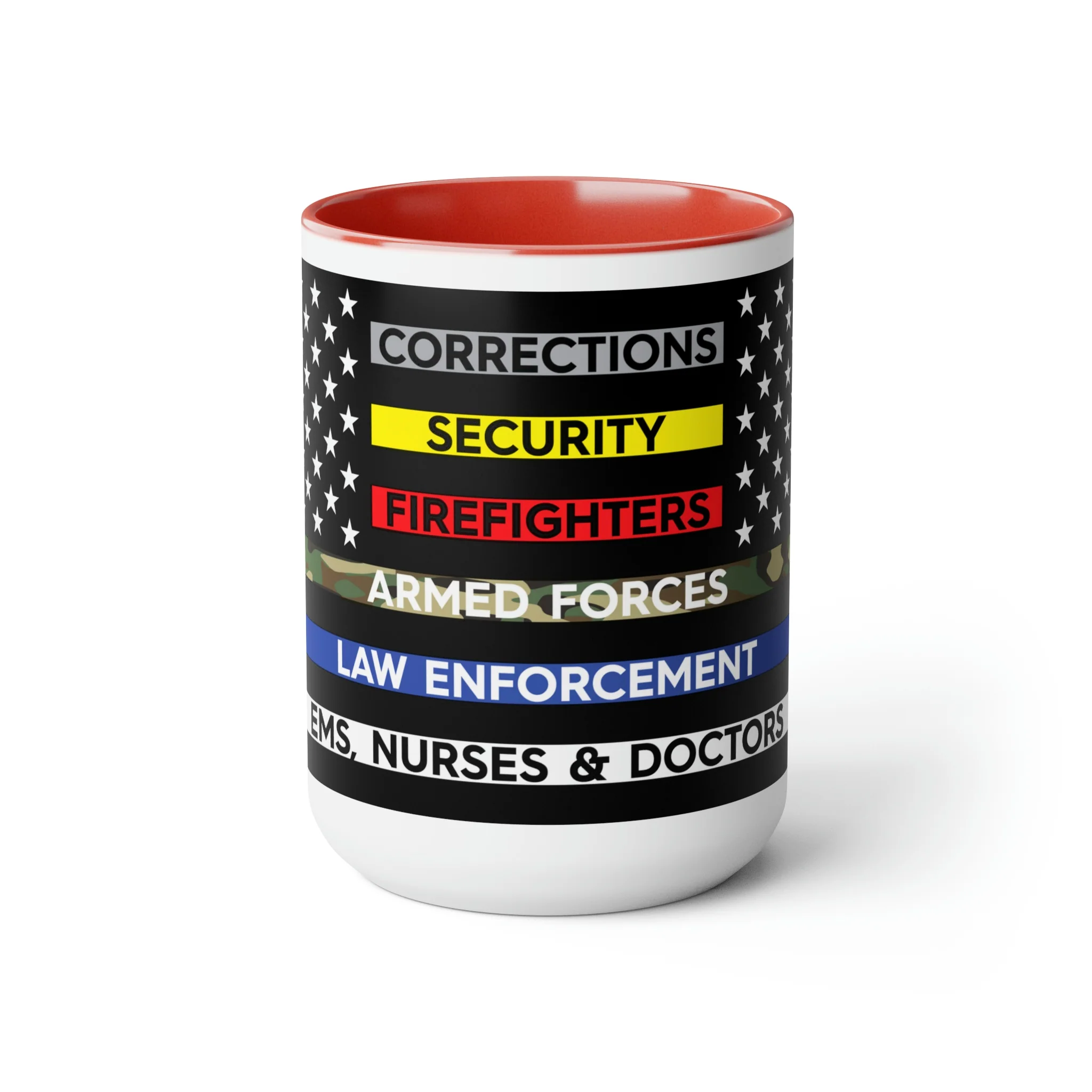 Thin Line USA Flag™ Coffee Mugs, 15oz - Image 22