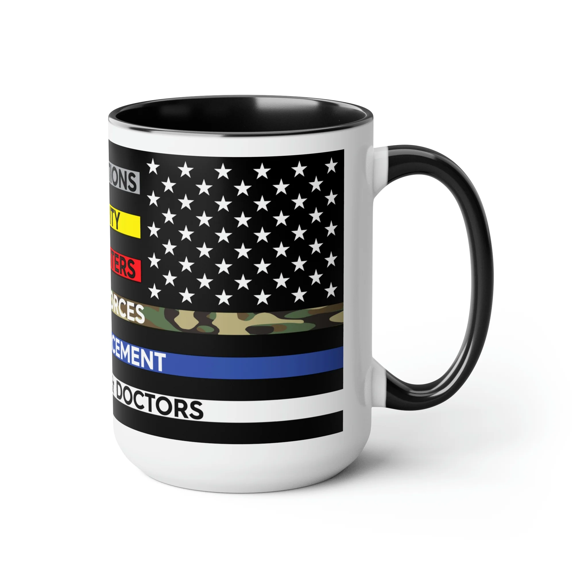 Thin Line USA Flag™ Coffee Mugs, 15oz - Image 3