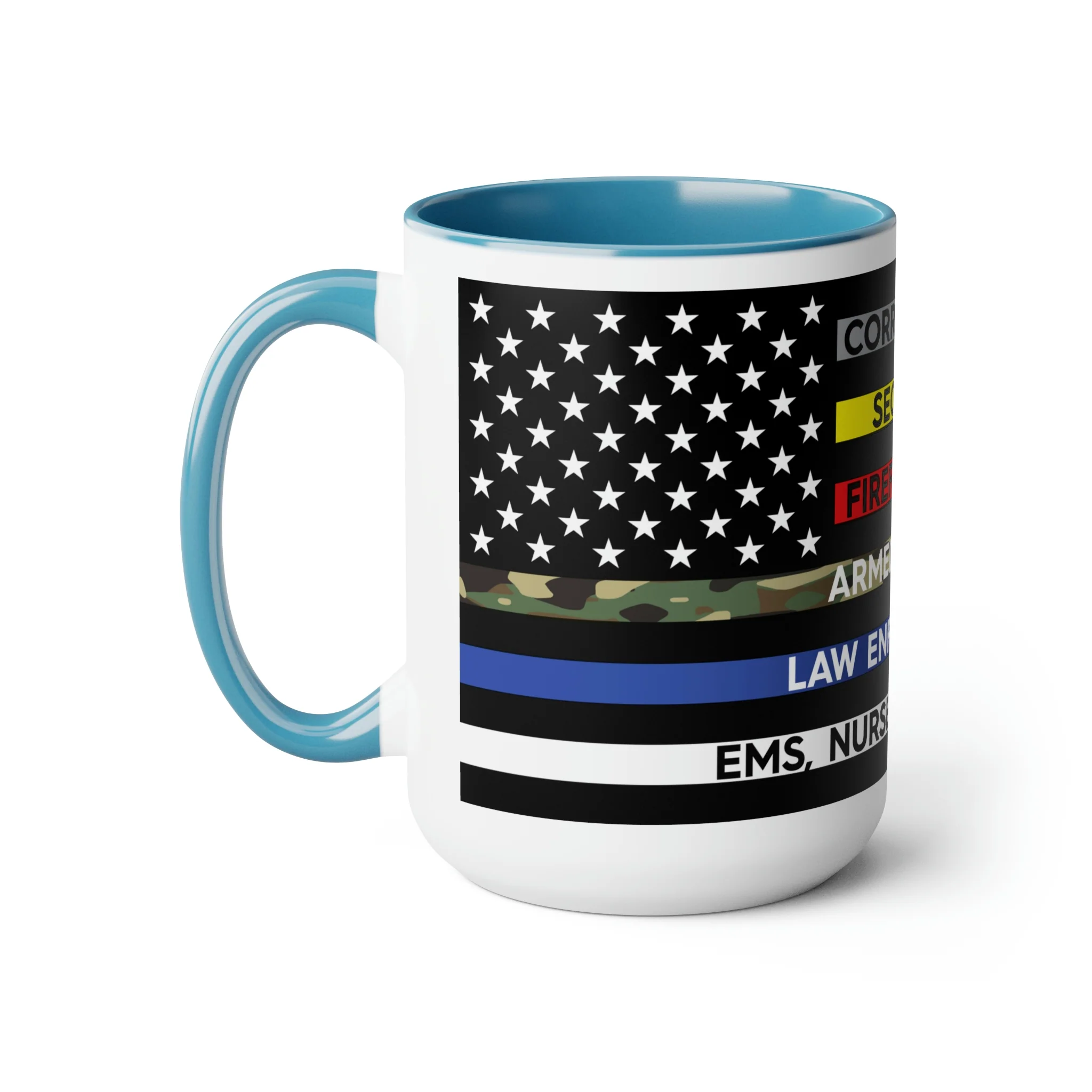 Thin Line USA Flag™ Coffee Mugs, 15oz - Image 6