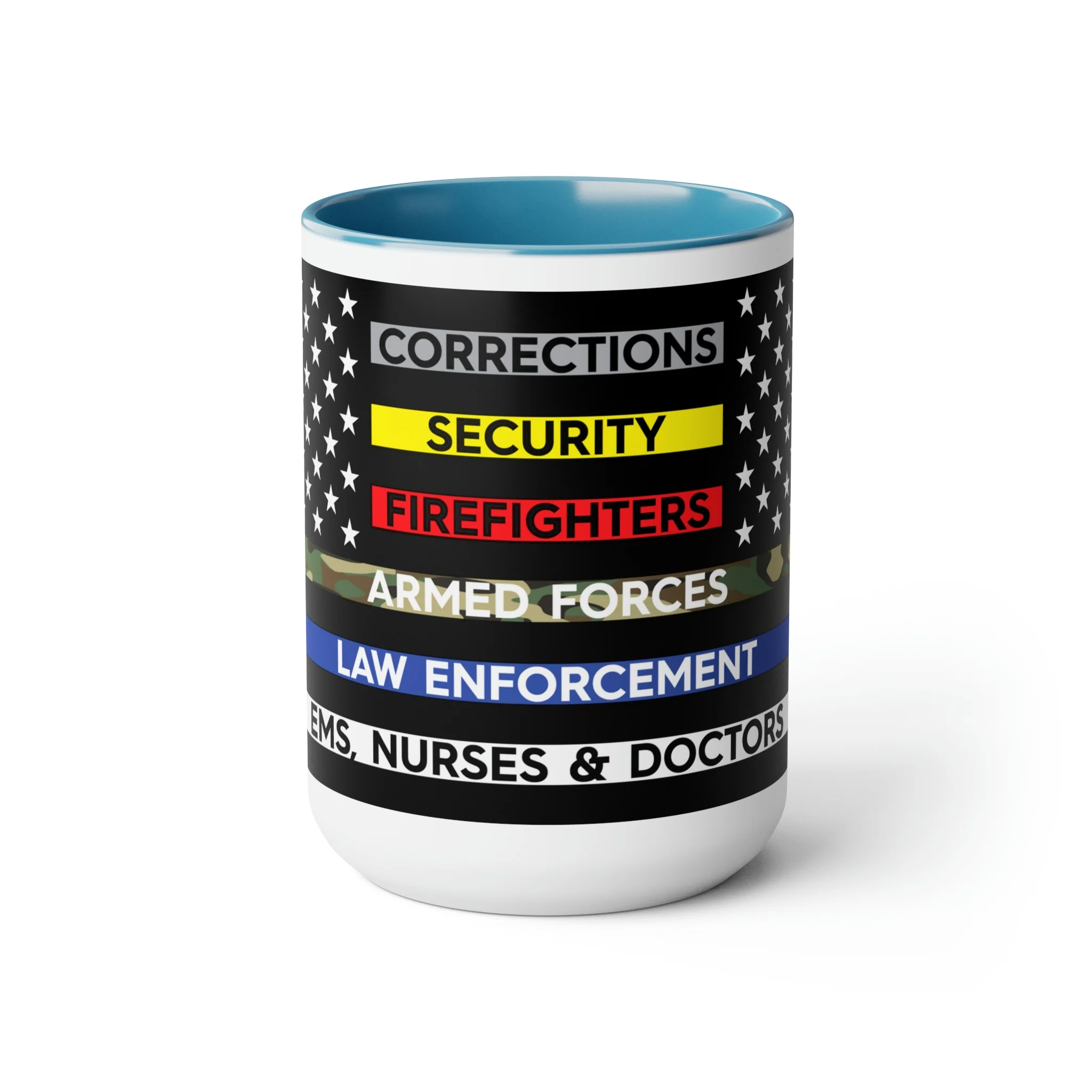 Thin Line USA Flag™ Coffee Mugs, 15oz - Image 7