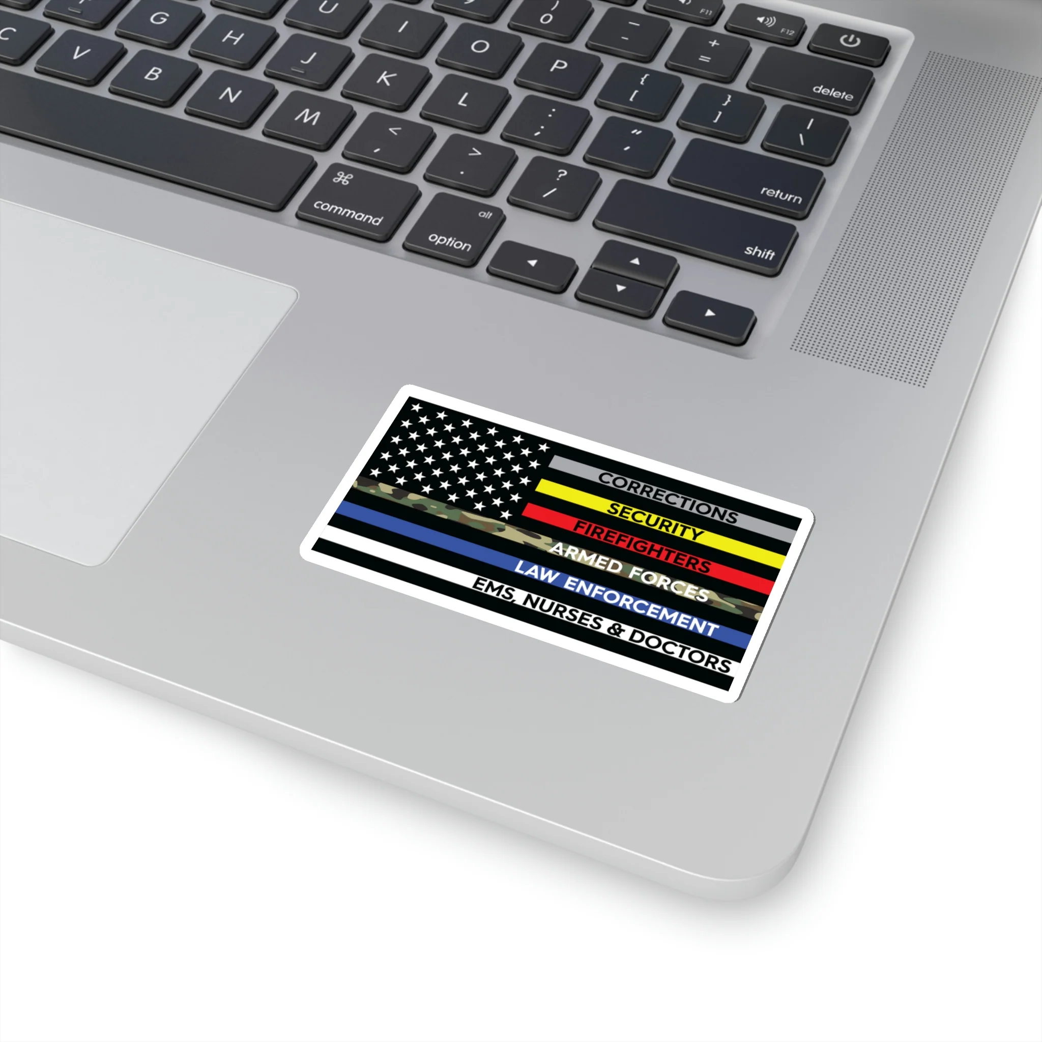 Thin Line USA Flag™ Sticker - Image 11