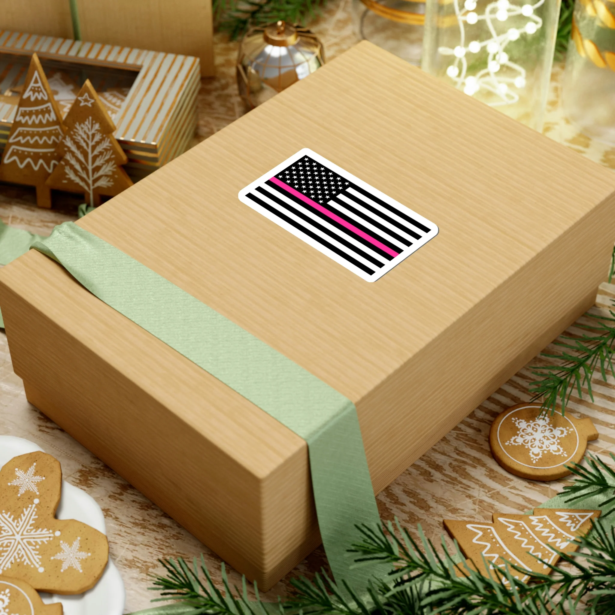 Thin Pink Line Flag Sticker - Image 12