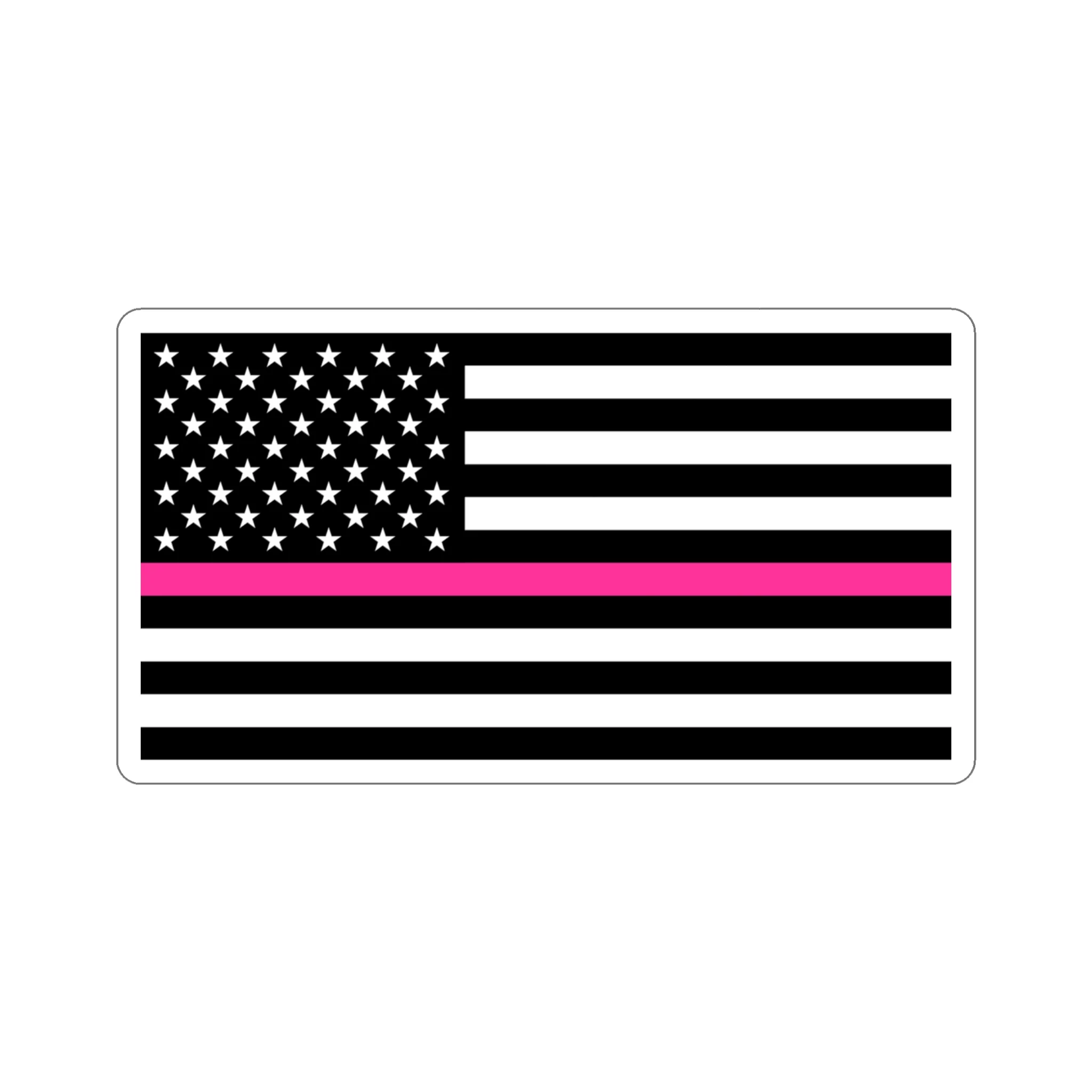 Thin Pink Line Flag Sticker - Image 15