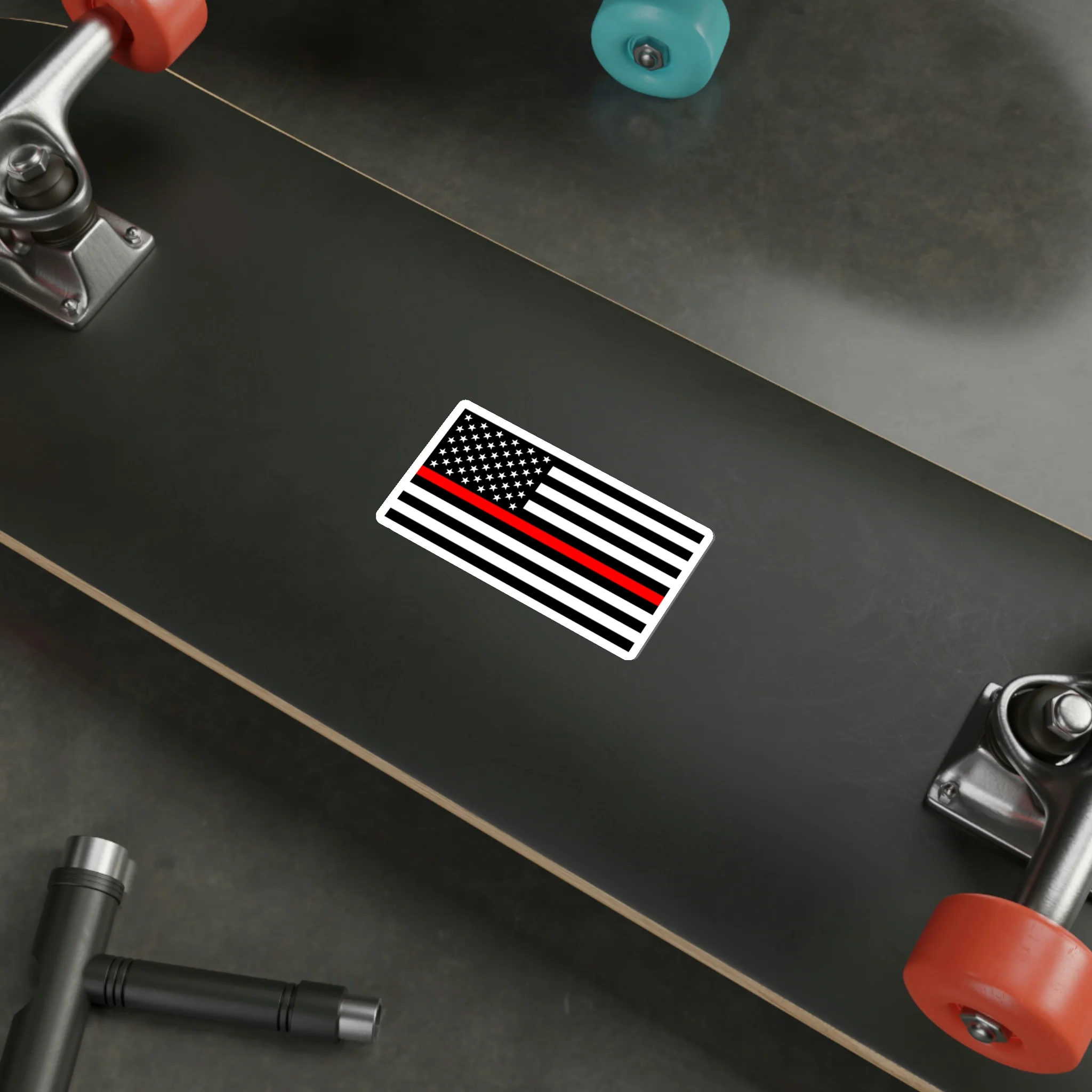 Thin Red Line Flag Decal (indoor and outdoor use) - Image 14