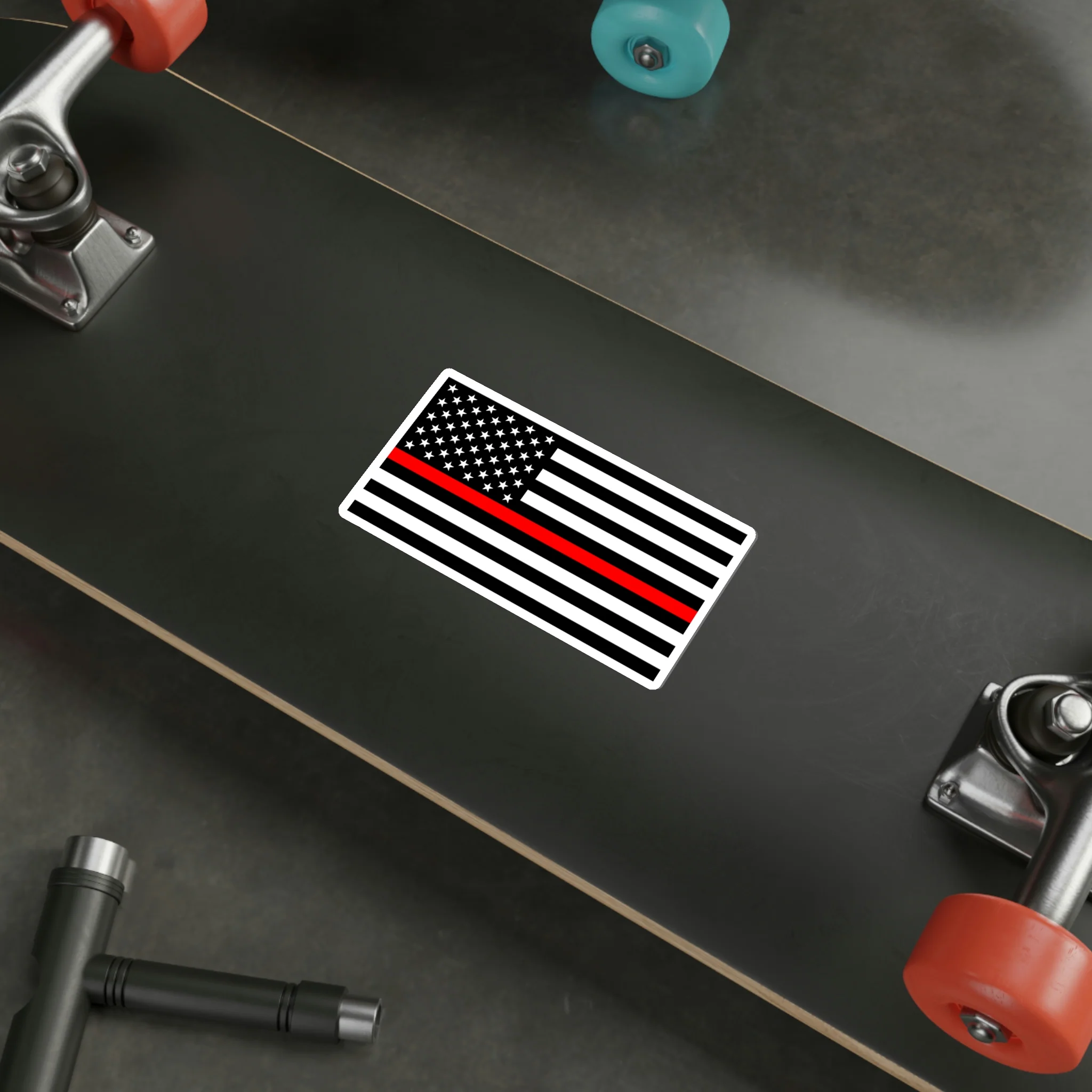Thin Red Line Flag Decal (indoor and outdoor use) - Image 18