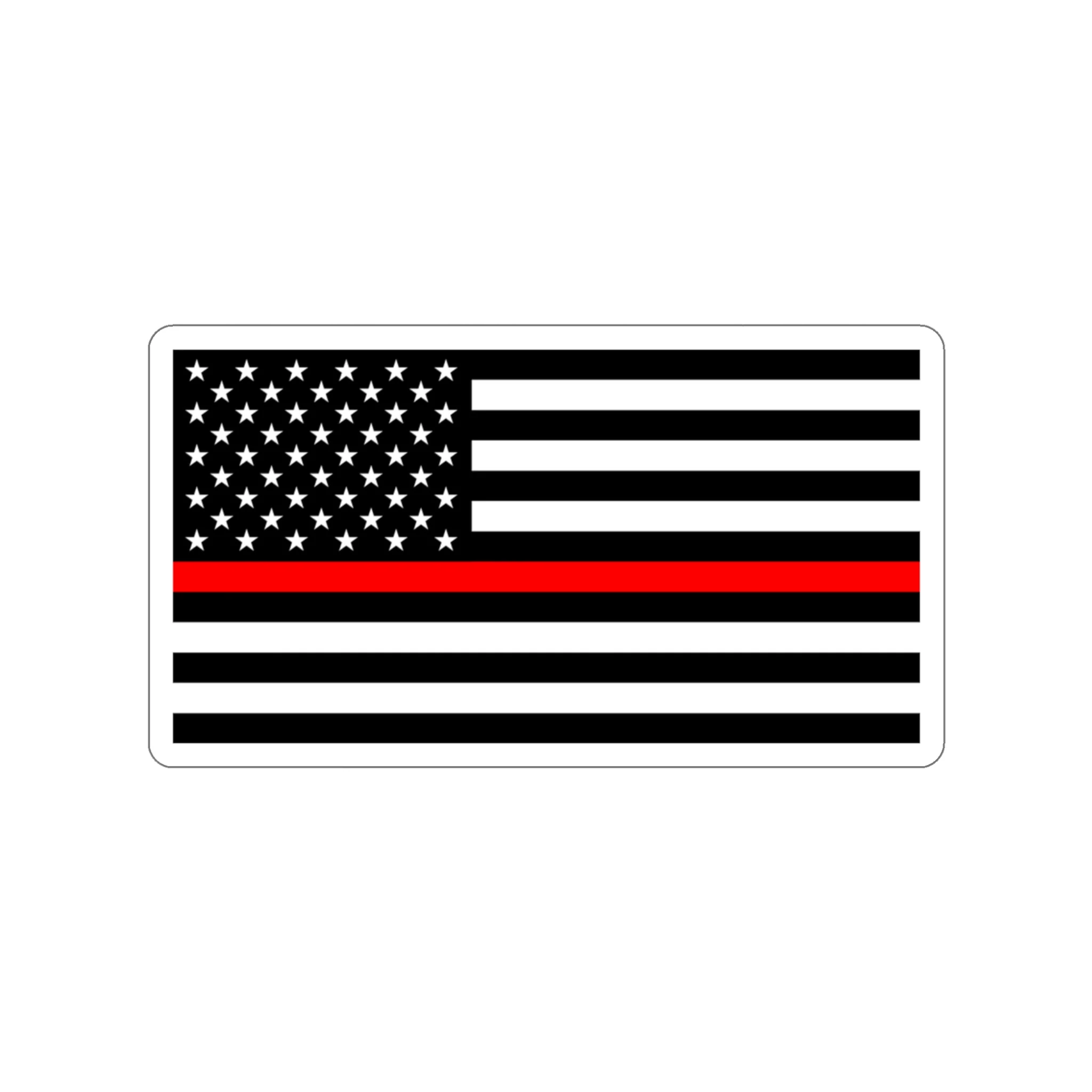 Thin Red Line Flag Decal (indoor and outdoor use) - Image 8