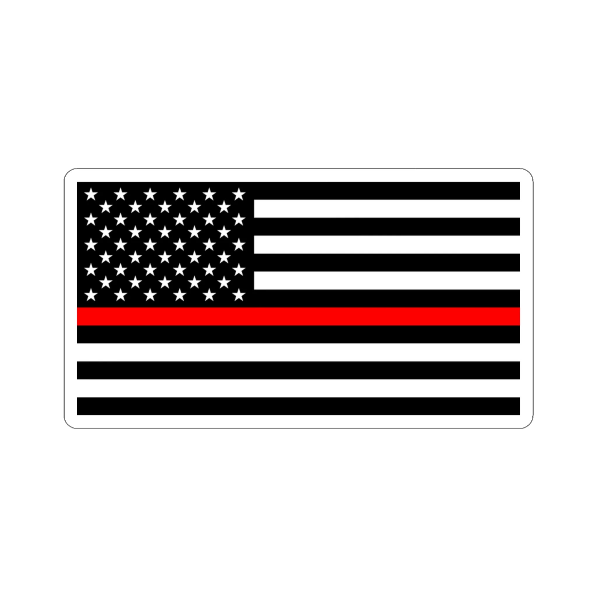 Thin Red Line Flag Sticker - Image 10