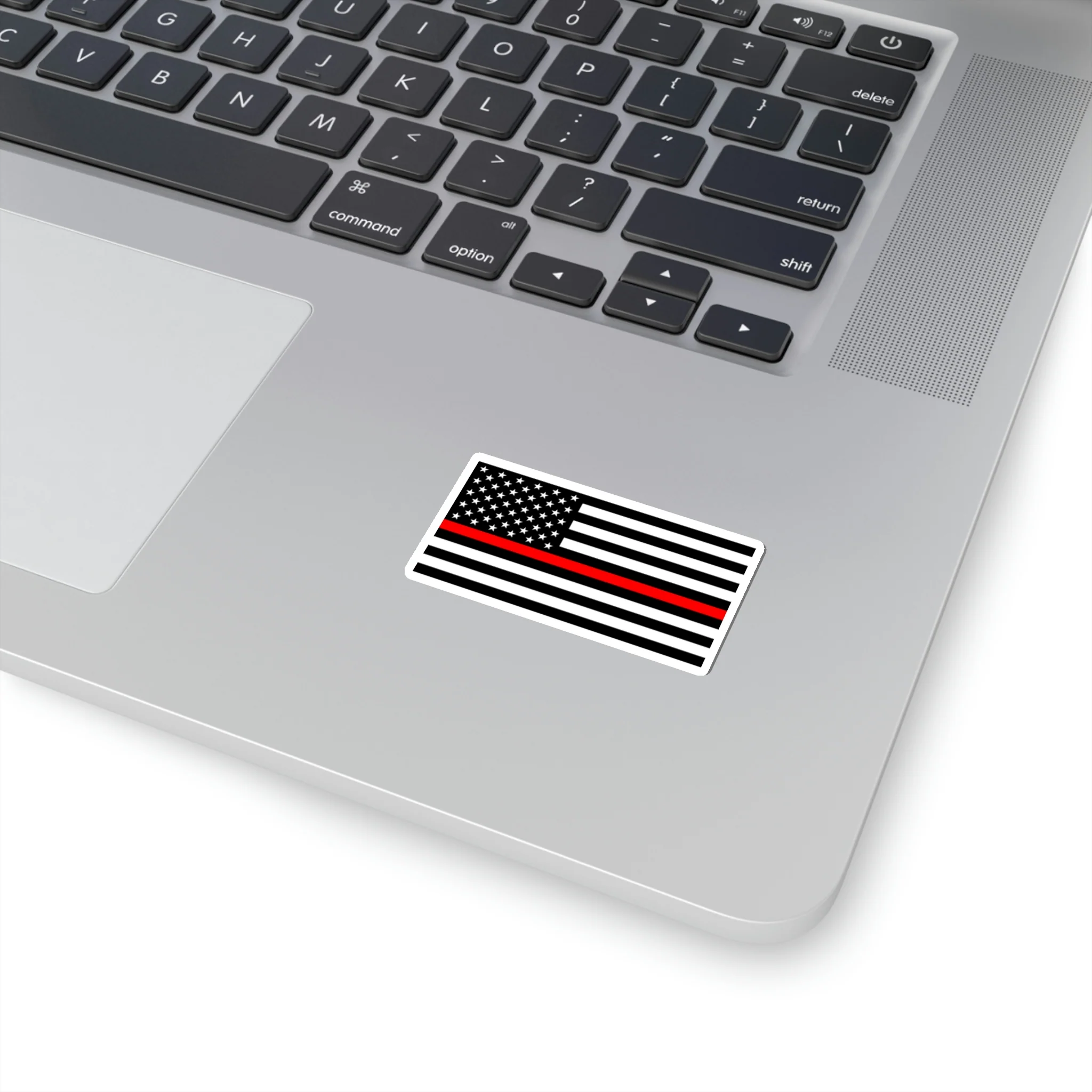 Thin Red Line Flag Sticker - Image 3