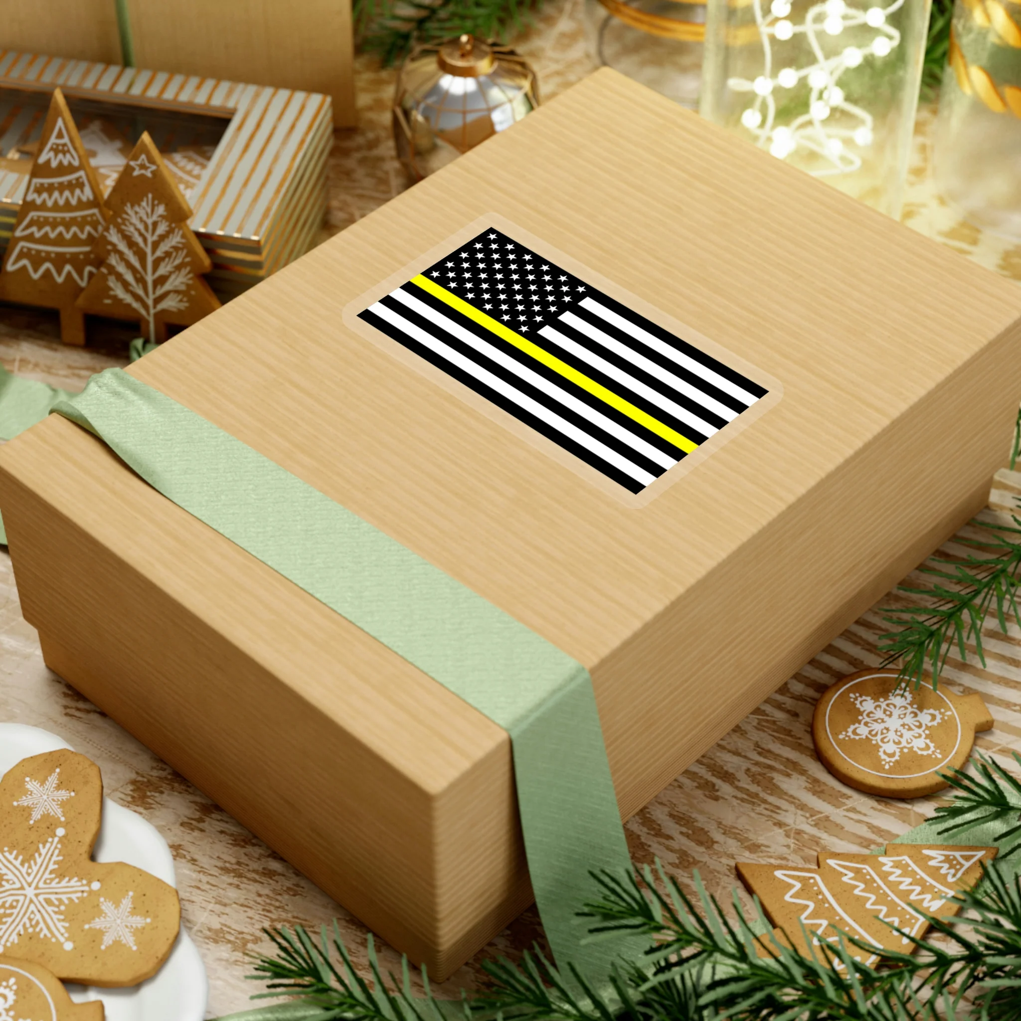 Thin Yellow Line Flag Sticker - Image 14
