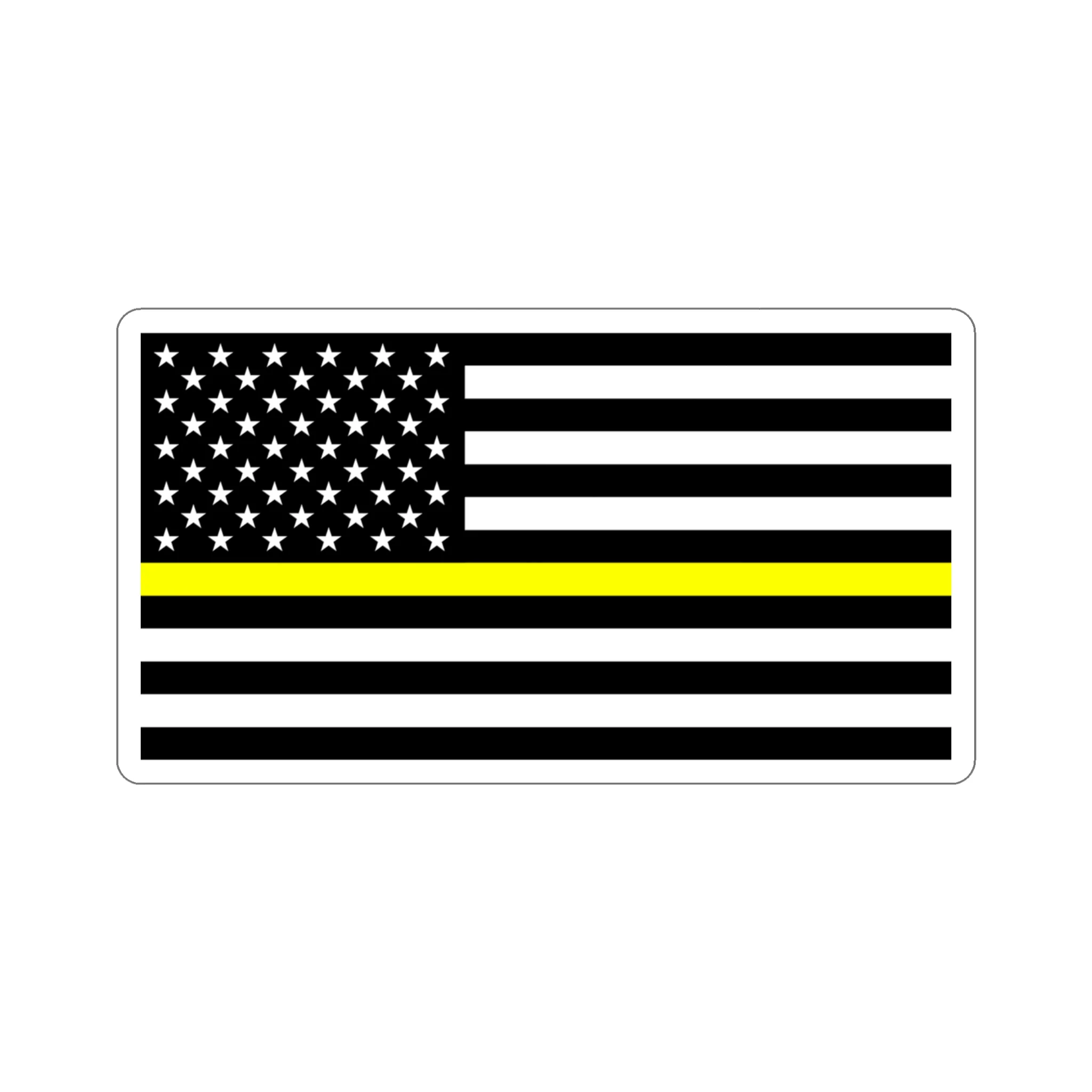 Thin Yellow Line Flag Sticker - Image 15