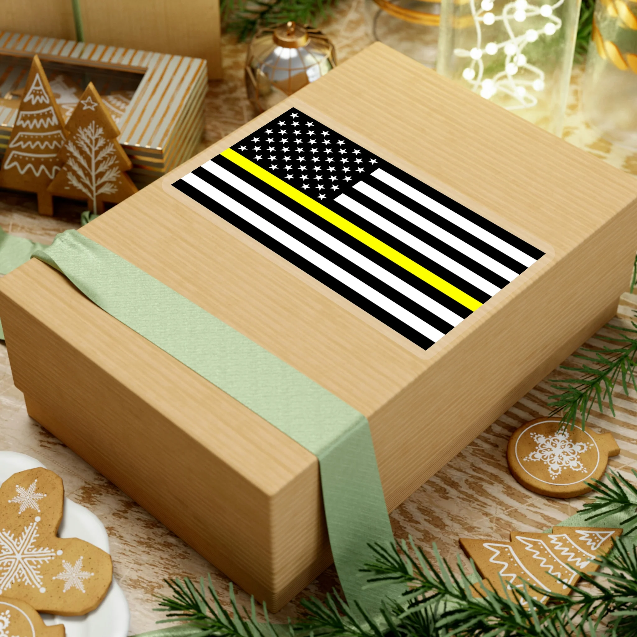Thin Yellow Line Flag Sticker - Image 19