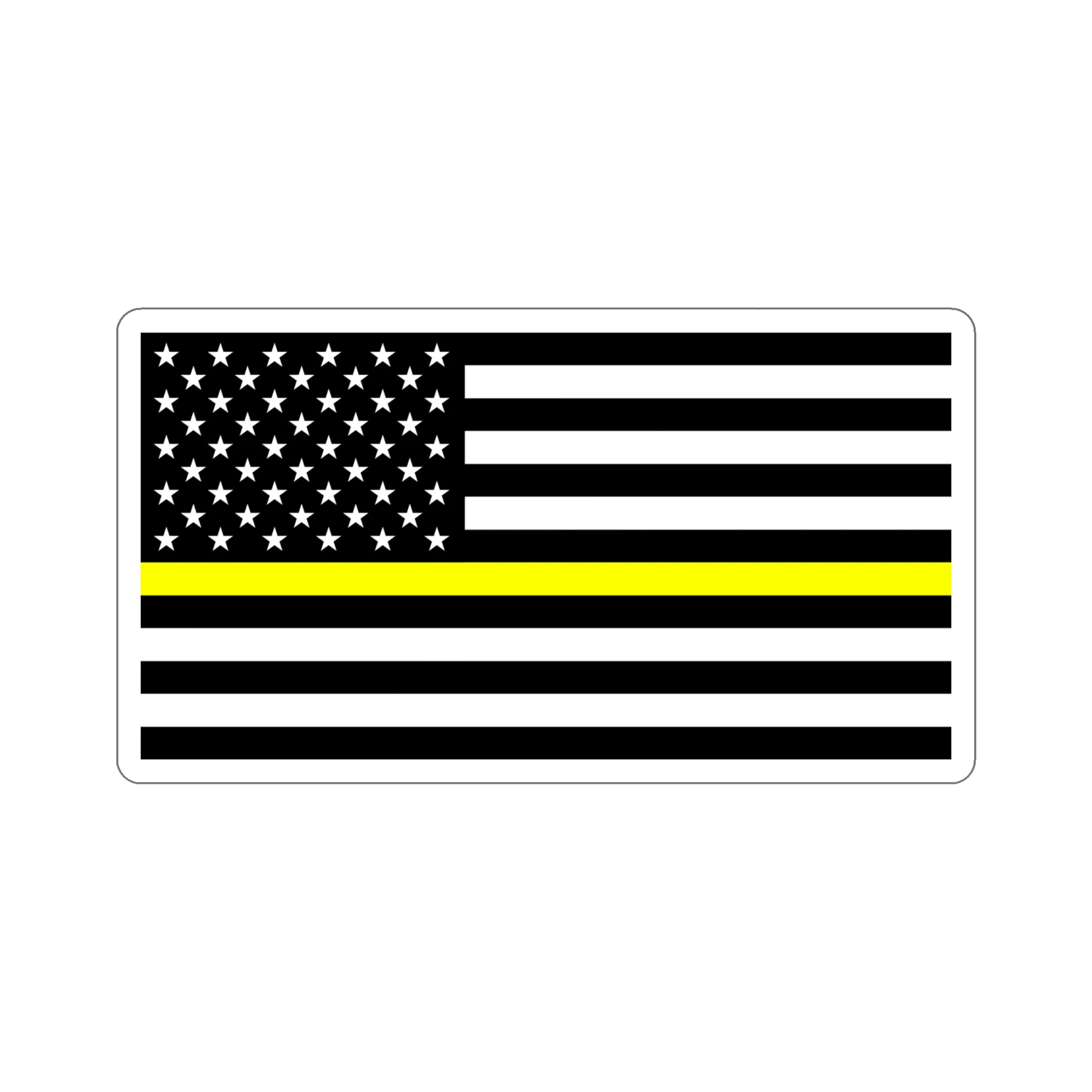 Thin Yellow Line Flag Sticker - Image 20