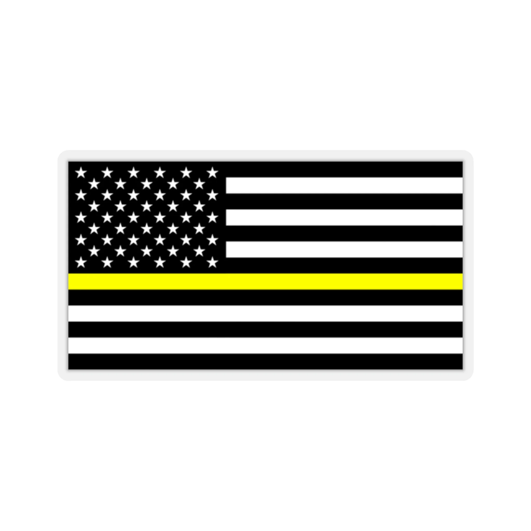 Thin Yellow Line Flag Sticker - Image 5