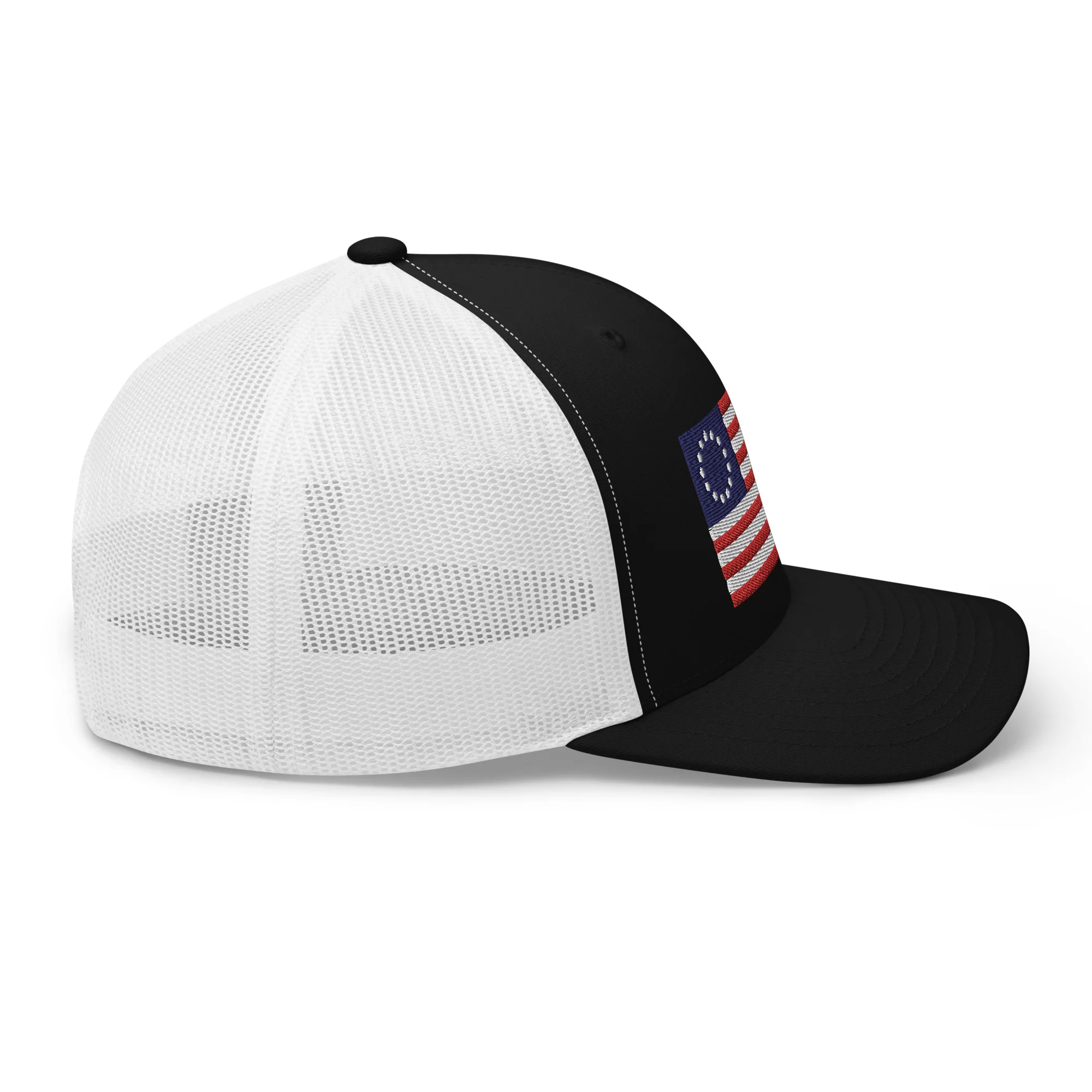 Trucker Cap Betsy Ross Flag (Embroidered Flag) - Image 11