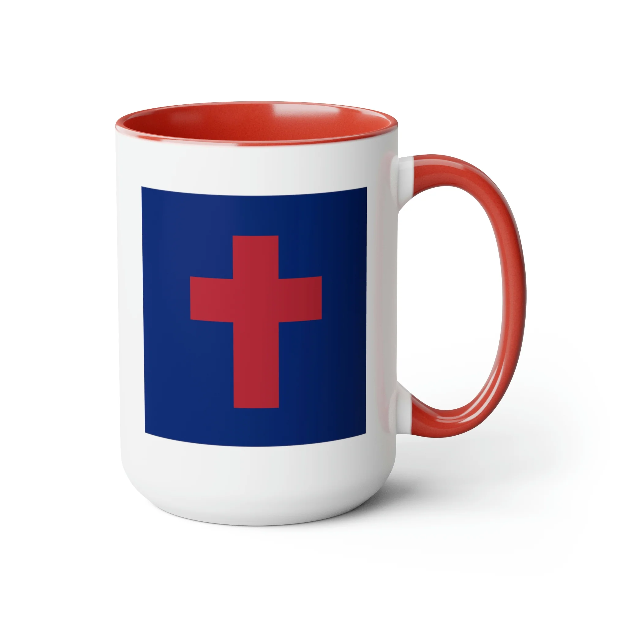 Two-Tone Christian Flag Coffee Mugs, 15oz - Image 23