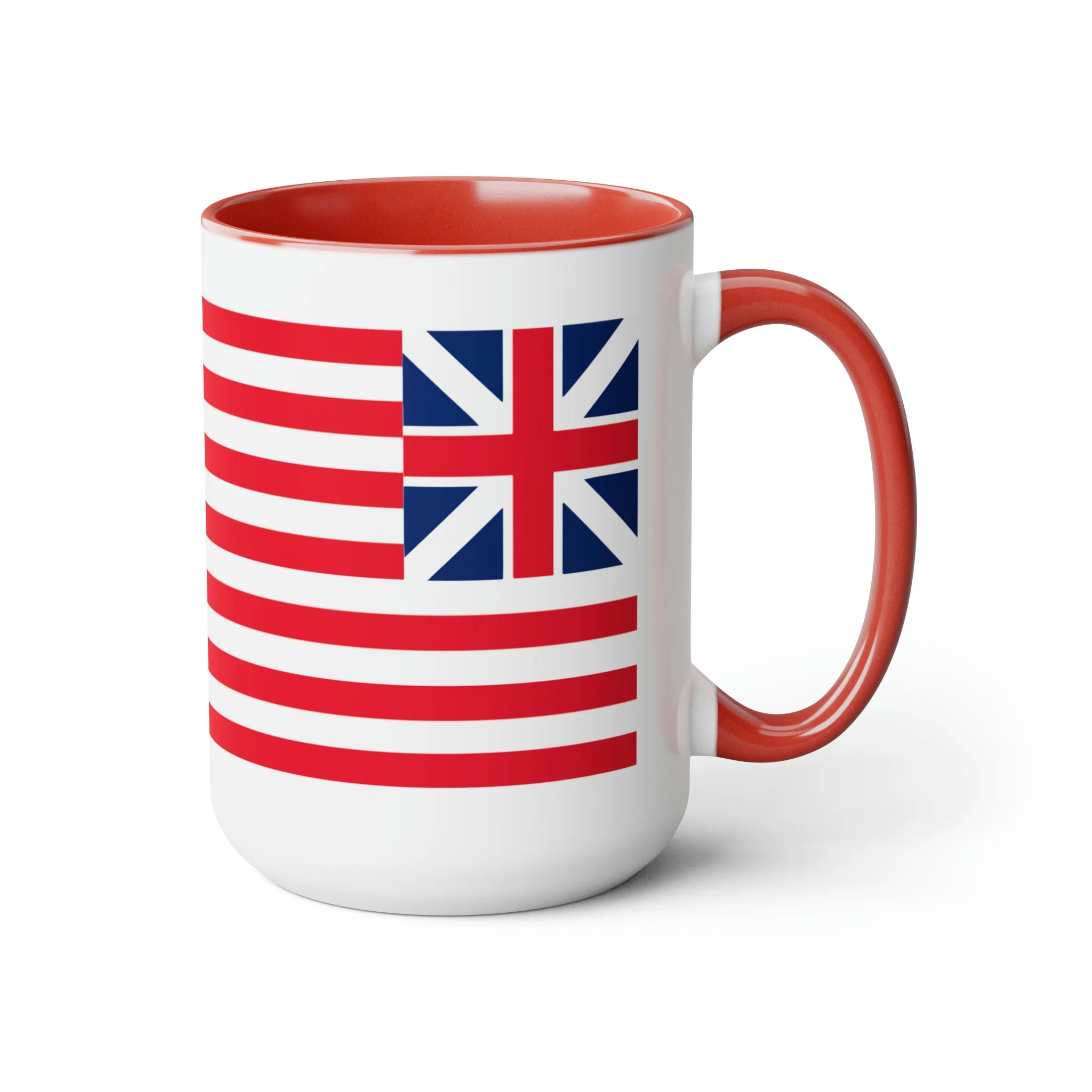 Two-Tone Grand Union Flag Coffee Mugs, 15oz - Image 23