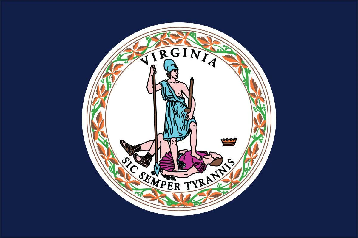Virginia State Flag Made in USA – Heavy Duty Nylon - Image 2
