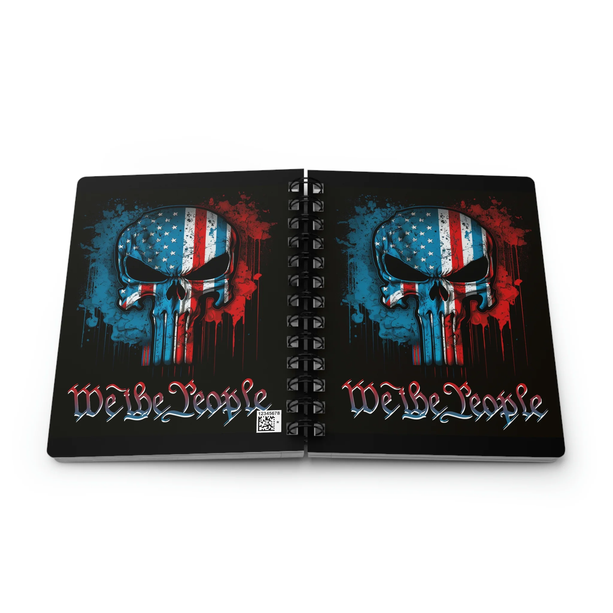 We The People Punisher Skull Spiral Bound Journal - Image 7